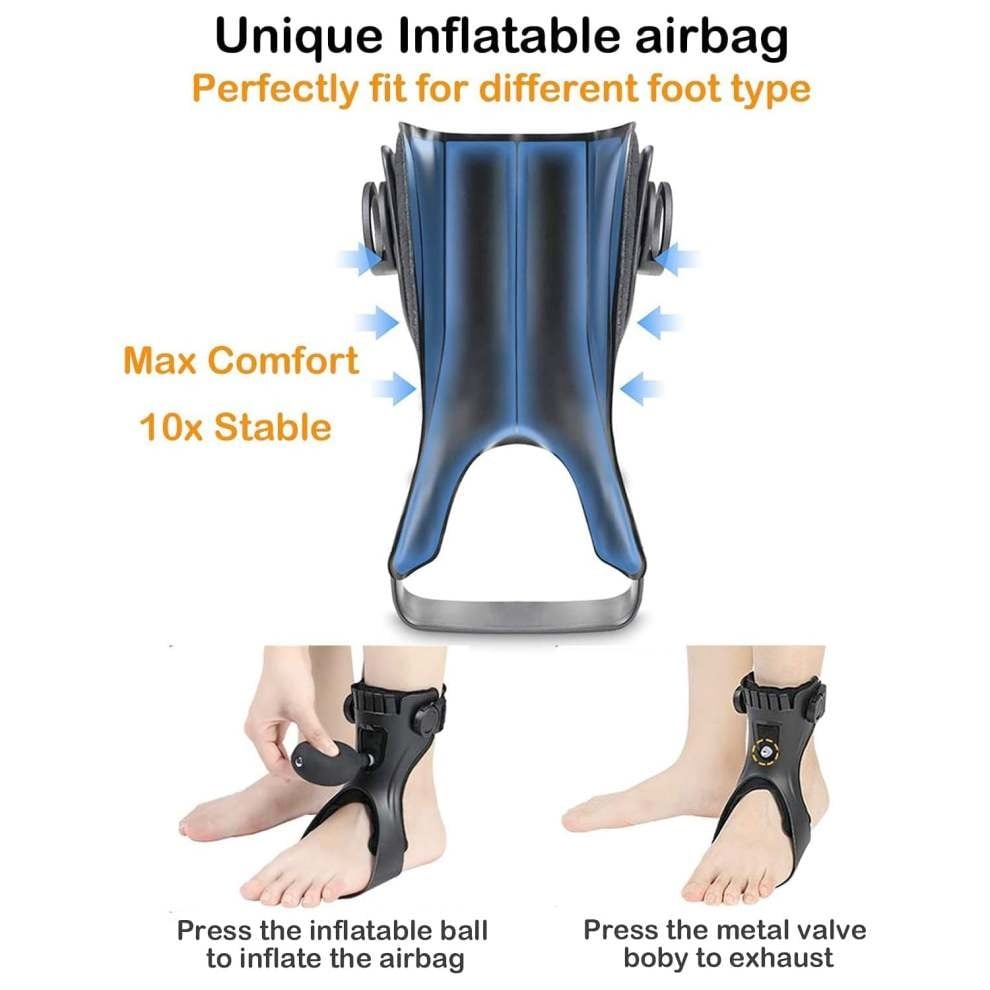 Drop Foot Brace – Upgraded Medical Ankle-Foot Orthosis with Inflatable Airbag(HOT)