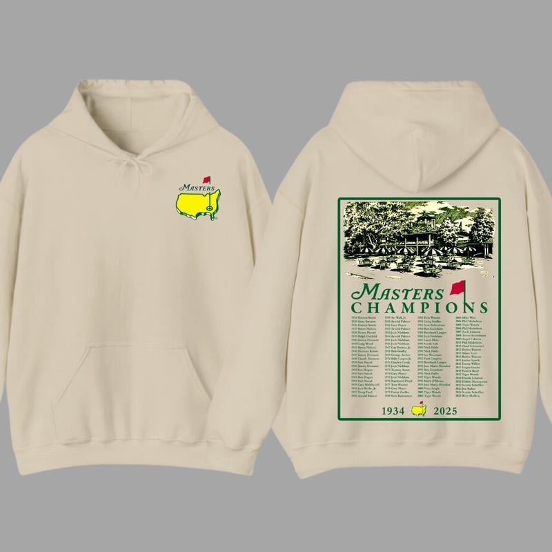 🏌️♂️⛳2025 Masters Tournament Augusta 91 Years Hoodie