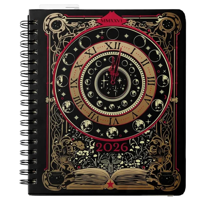 💥Limited Inventory Available! 📚🧙‍♀️Waiting for the Night 2026 Weekly Planner🧹HARDCOVER BOOK