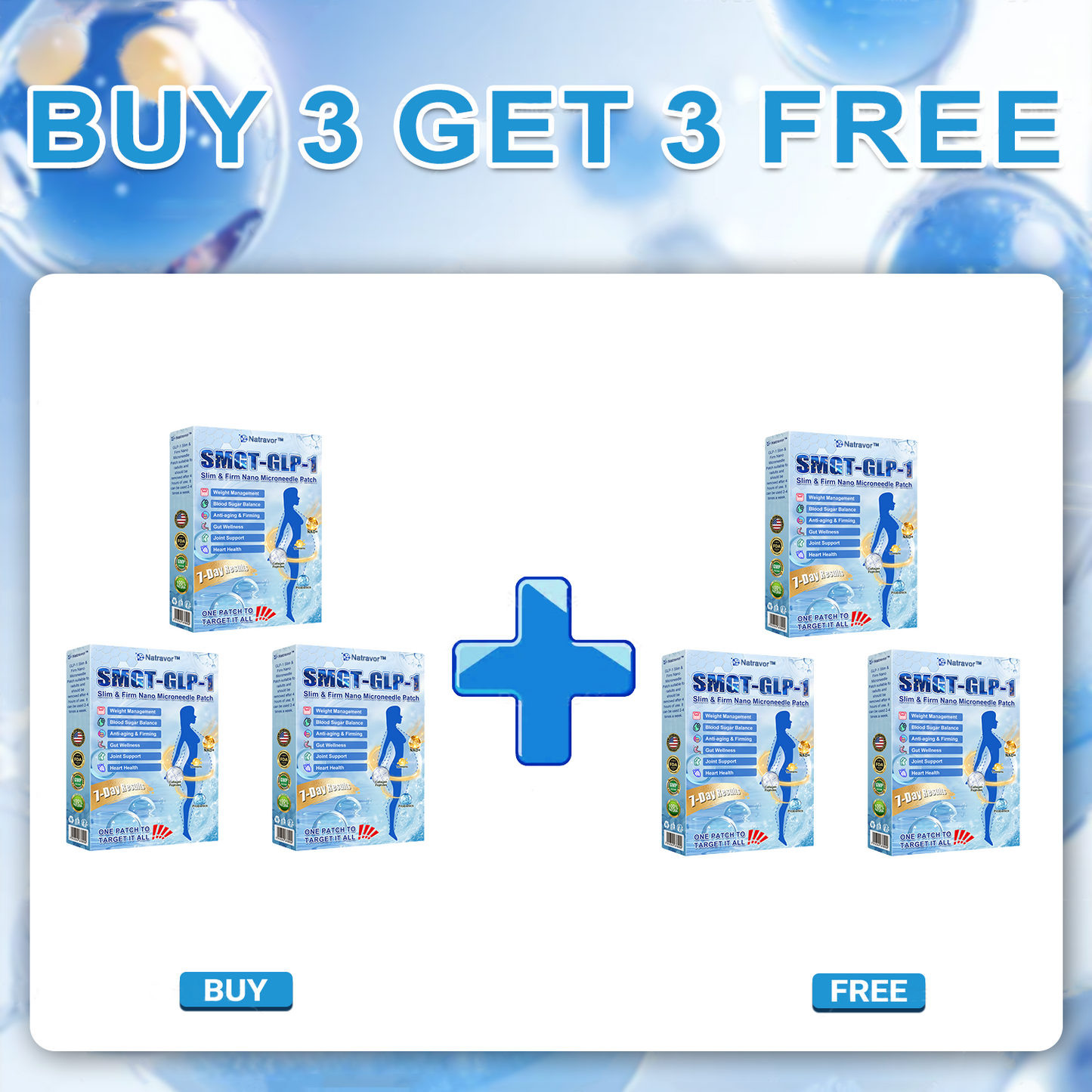 FDA Store | 𝐍𝐚𝐭𝐫𝐚𝐯𝐨𝐫™ 𝐒𝐥𝐢𝐦 & Firm 𝑁ano 𝑀icroneedle 𝑃atch with Collagen, Turmeric & Matrixyl 3000丨Obesity, Cardiovascular Disease, Diabetes, Sleep Apnea, Joint Problems and More