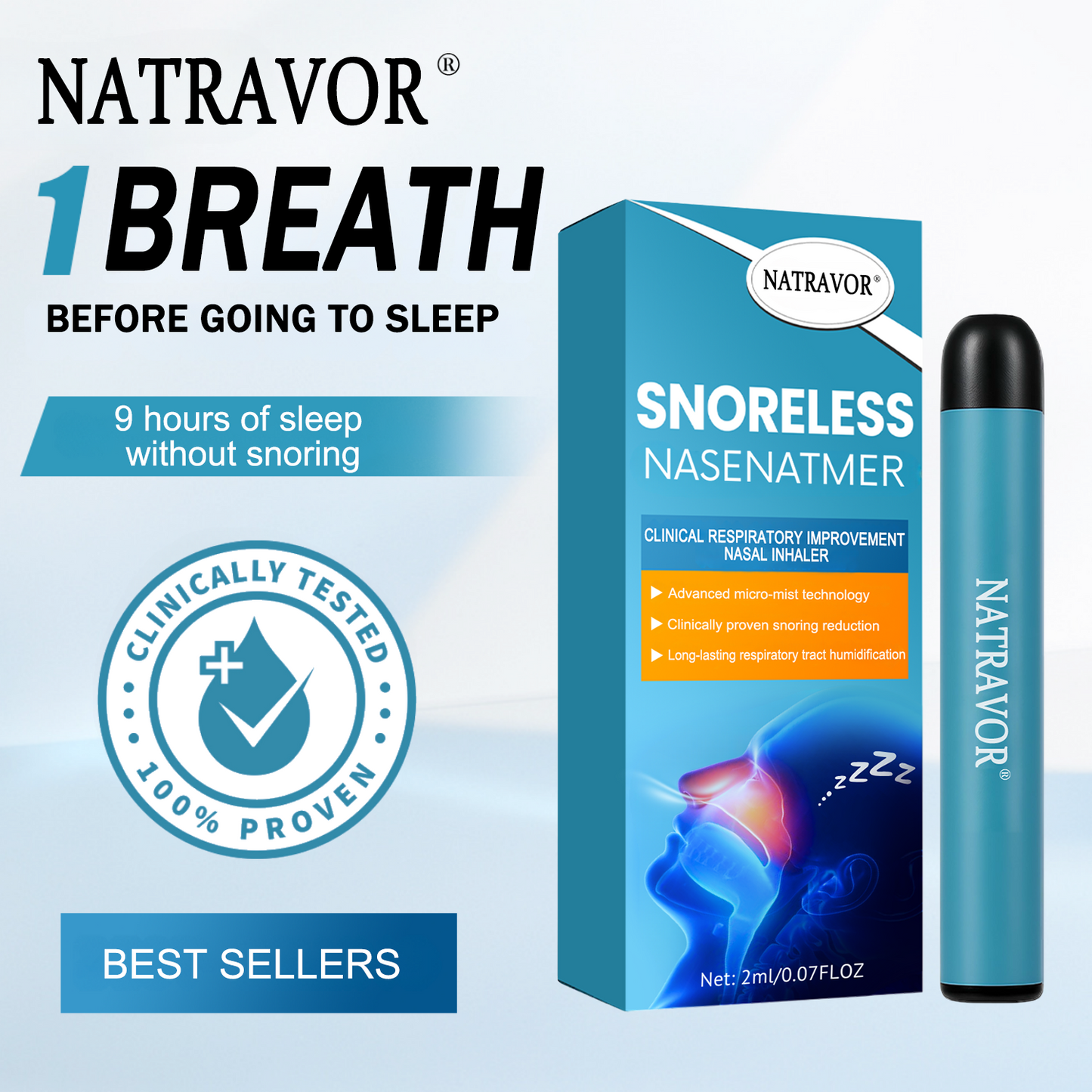 Natravor® SnoreLess Nasenatmer