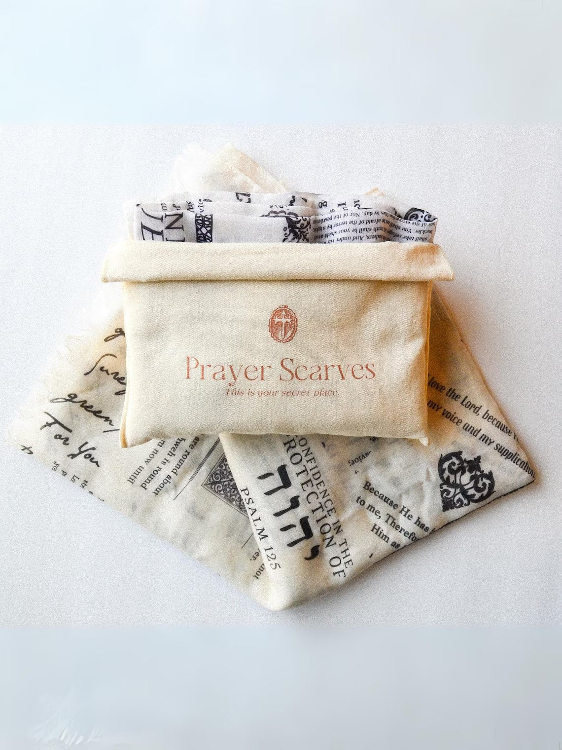 ✝️Christian Prayer Shawl: Protection Bible Verse Scarf, Yeshua Scripture Wrap🙏