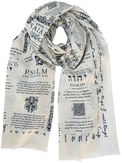 ✝️Christian Prayer Shawl: Protection Bible Verse Scarf, Yeshua Scripture Wrap🙏