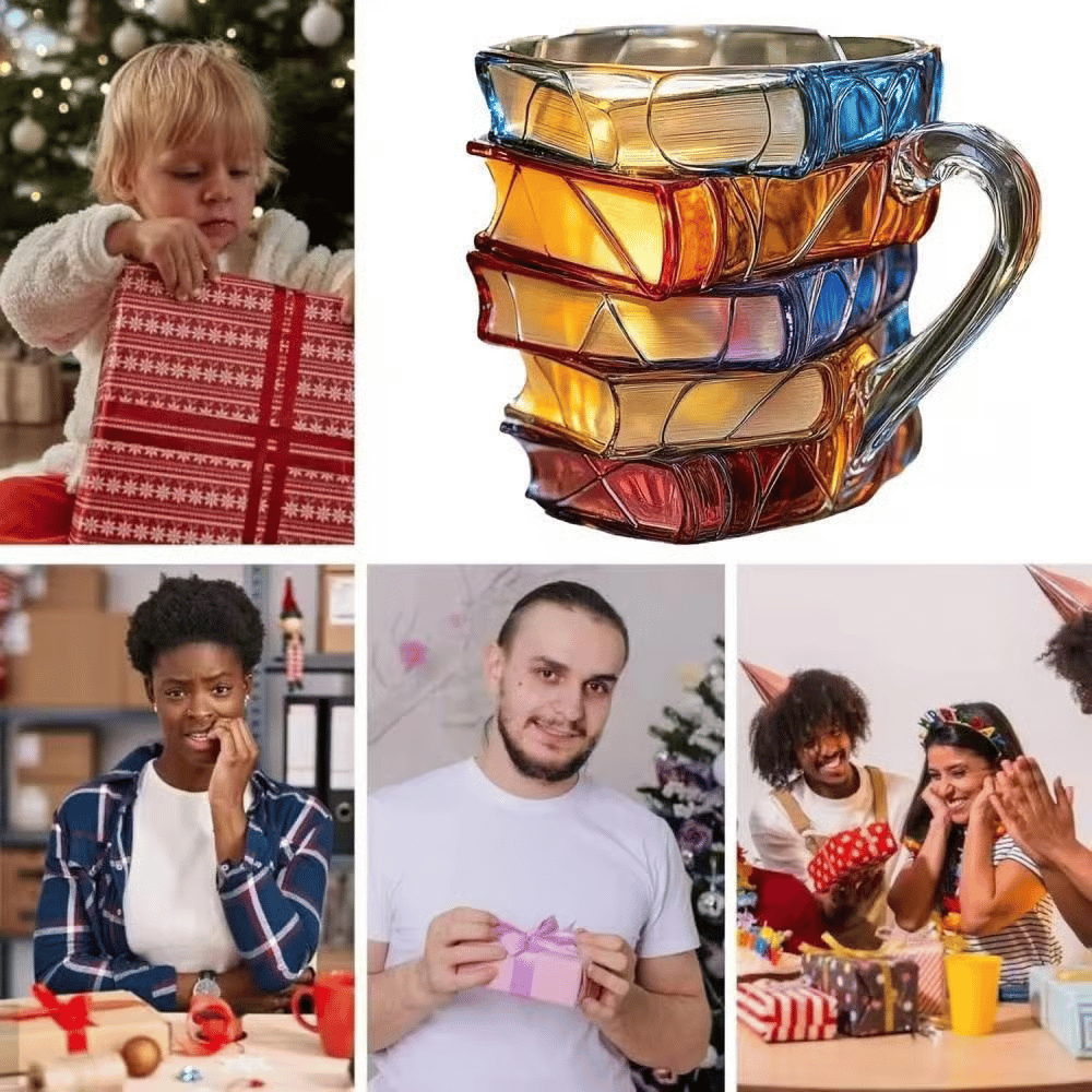 🔥Hot Sale 49% off🌟Novelty 3D Painted Book Mug— Where Literature Meets Art in Your Morning Routine 📚☕