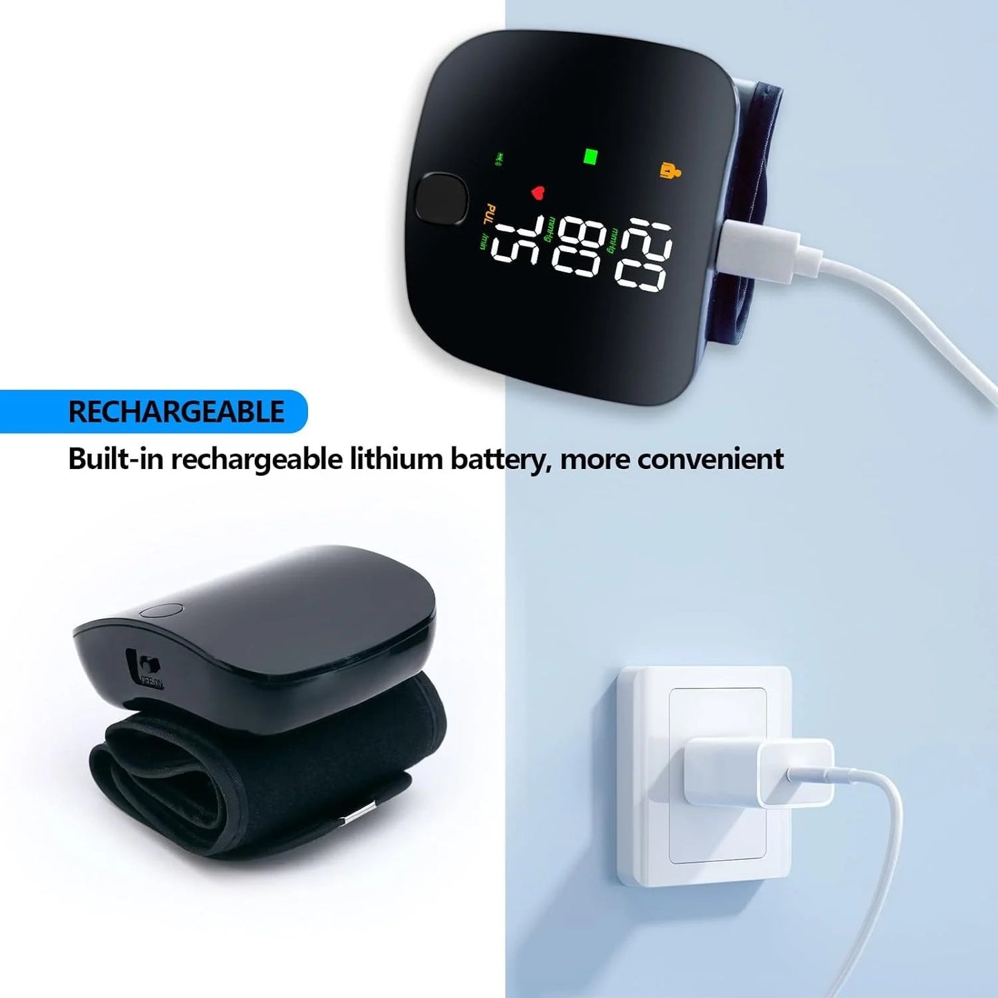 Last Day 49% OFF🔥[2025 Upgraded] Wrist Blood Pressure Monitor Led Display