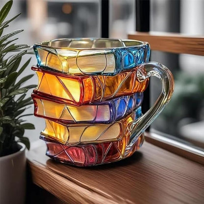 🔥Hot Sale 49% off🌟Novelty 3D Painted Book Mug— Where Literature Meets Art in Your Morning Routine 📚☕