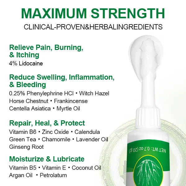 Natravor Organic Aloe Soothe Hemorrhoid Cream-Gel