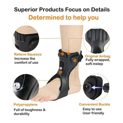 Drop Foot Brace – Upgraded Medical Ankle-Foot Orthosis with Inflatable Airbag（HOT）