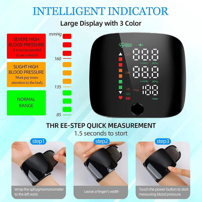 Last Day 49% OFF🔥[2025 Upgraded] Wrist Blood Pressure Monitor Led Display