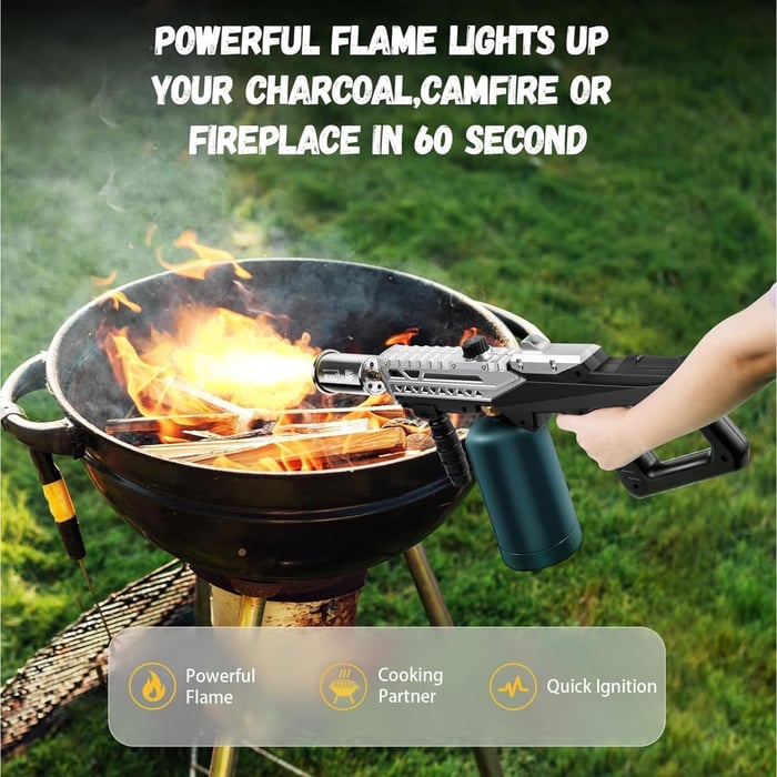 Adjustable Propane Torch Gun – High-Precision Flame Control for Grilling, Camping & Outdoor Use