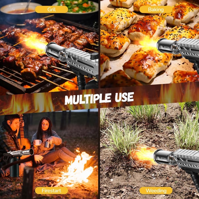 Adjustable Propane Torch Gun – High-Precision Flame Control for Grilling, Camping & Outdoor Use