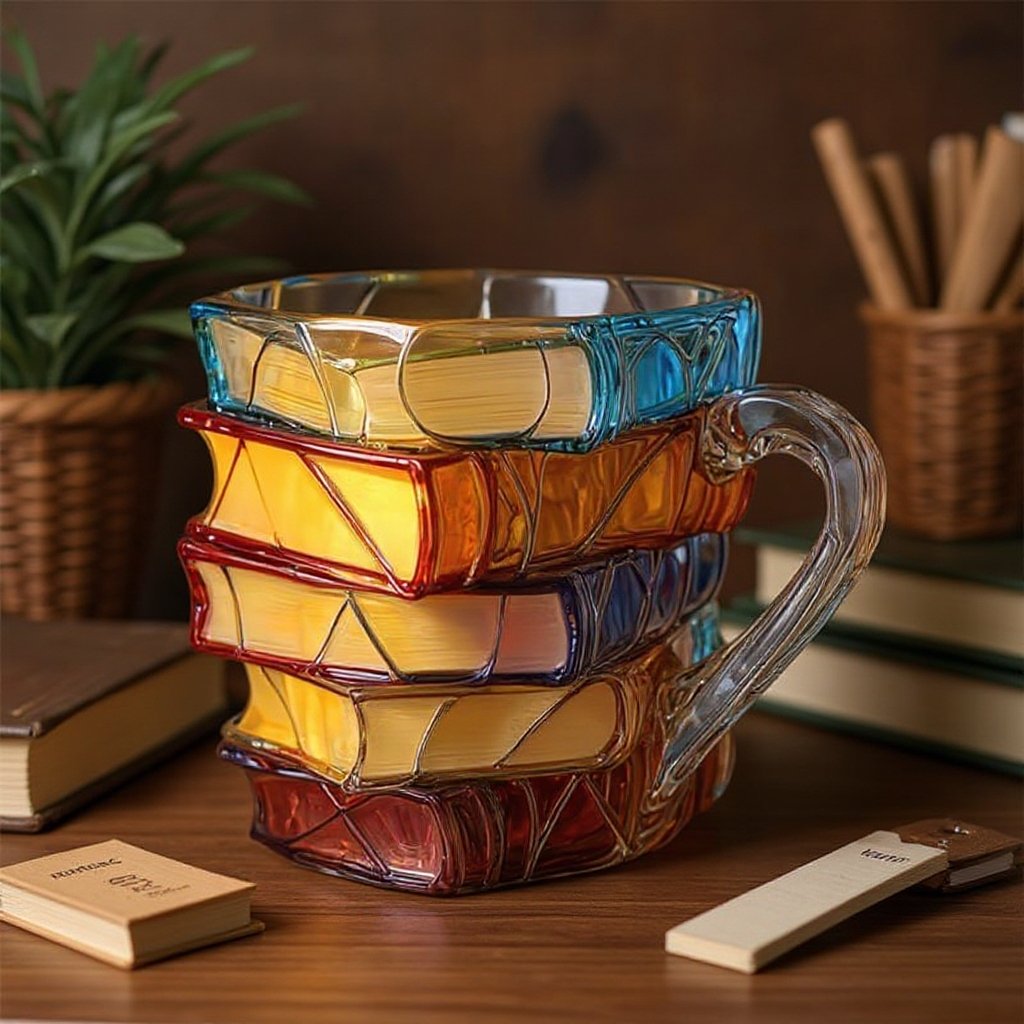 🔥Hot Sale 49% off🌟Novelty 3D Painted Book Mug— Where Literature Meets Art in Your Morning Routine 📚☕
