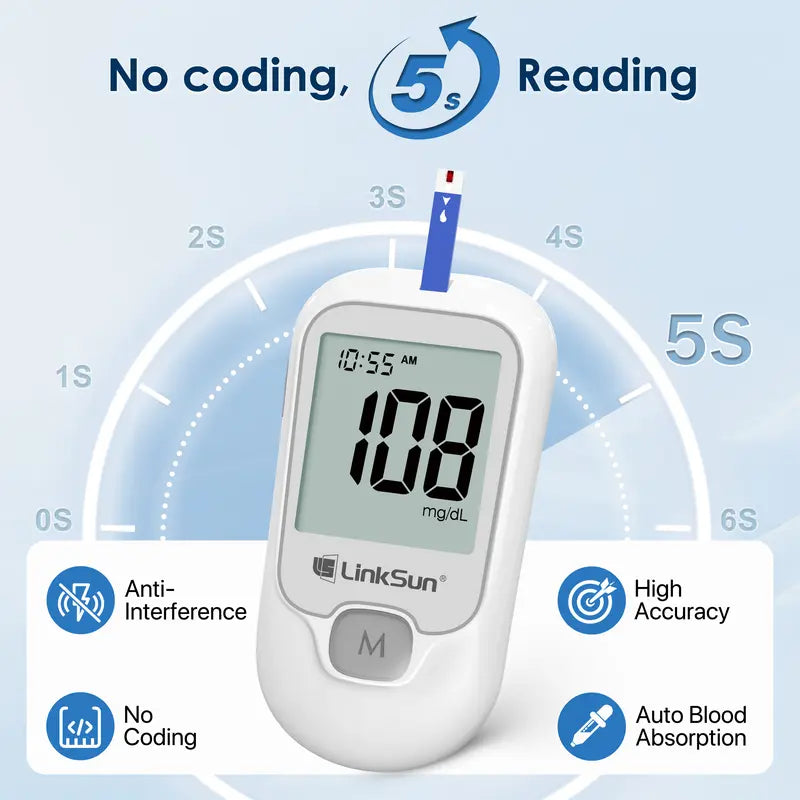 Linksun G-425-1 Blood Glucose Monitor Kit