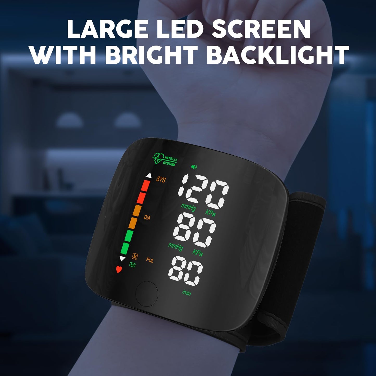 Last Day 49% OFF🔥[2025 Upgraded] Wrist Blood Pressure Monitor Led Display