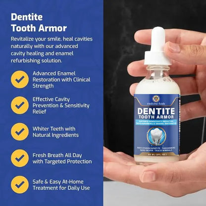 Dentite Tooth Armor Daily Oral Care for Sensitive Teeth & Anti-Cavity Support with Nano Hydroxyapatite & Theobromine