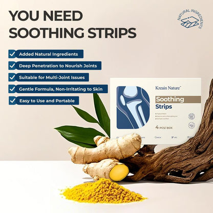 Kreain Nature 1 Soothing Strips Joint Patch Apply on Shoulders Arms Knees Perfect for Sports Workouts