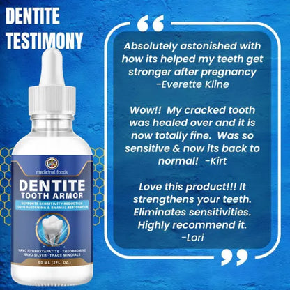 Dentite Tooth Armor Daily Oral Care for Sensitive Teeth & Anti-Cavity Support with Nano Hydroxyapatite & Theobromine