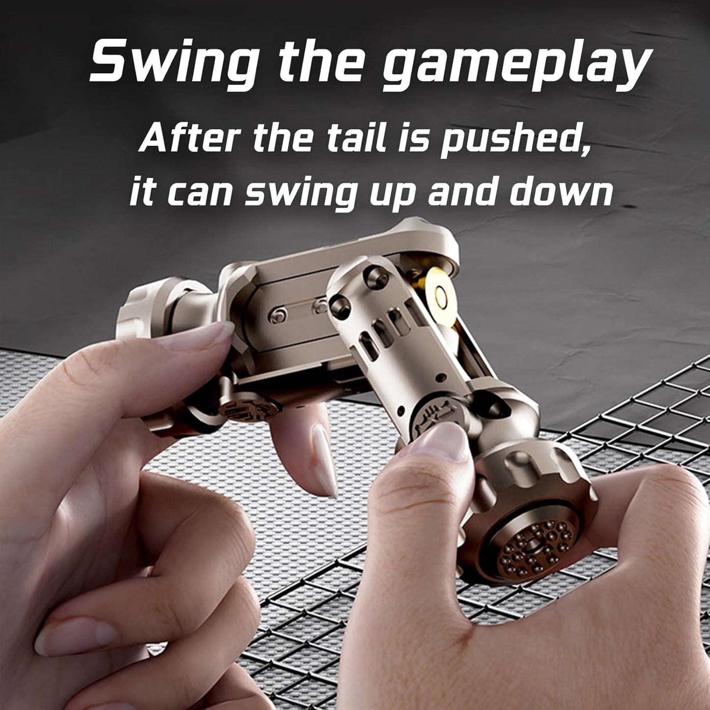 Metal Tungsten Steel Fidget Toy Gun