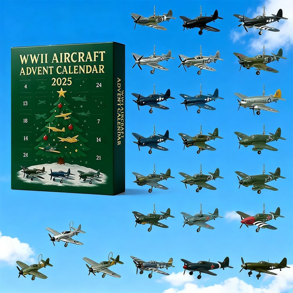 WWII Aircraft Advent Calendar 2025 – 24 Days of Iconic Warbirds