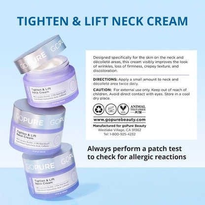 goPure Tighten and Lift Neck Cream- Clinically Tested