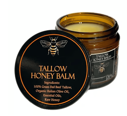 ⏳Organic Grass-Fed Beef Tallow Balm with Raw Honey