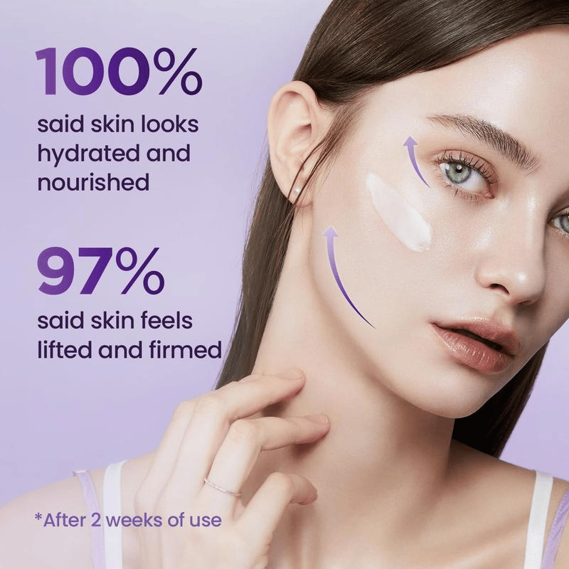 3D Lifting Cream 1.7 fl oz | Advanced Korean Anti-Aging Probiotic Facial Night Cream with 17-Peptide Complex ,for Wrinkles on Face and Neck