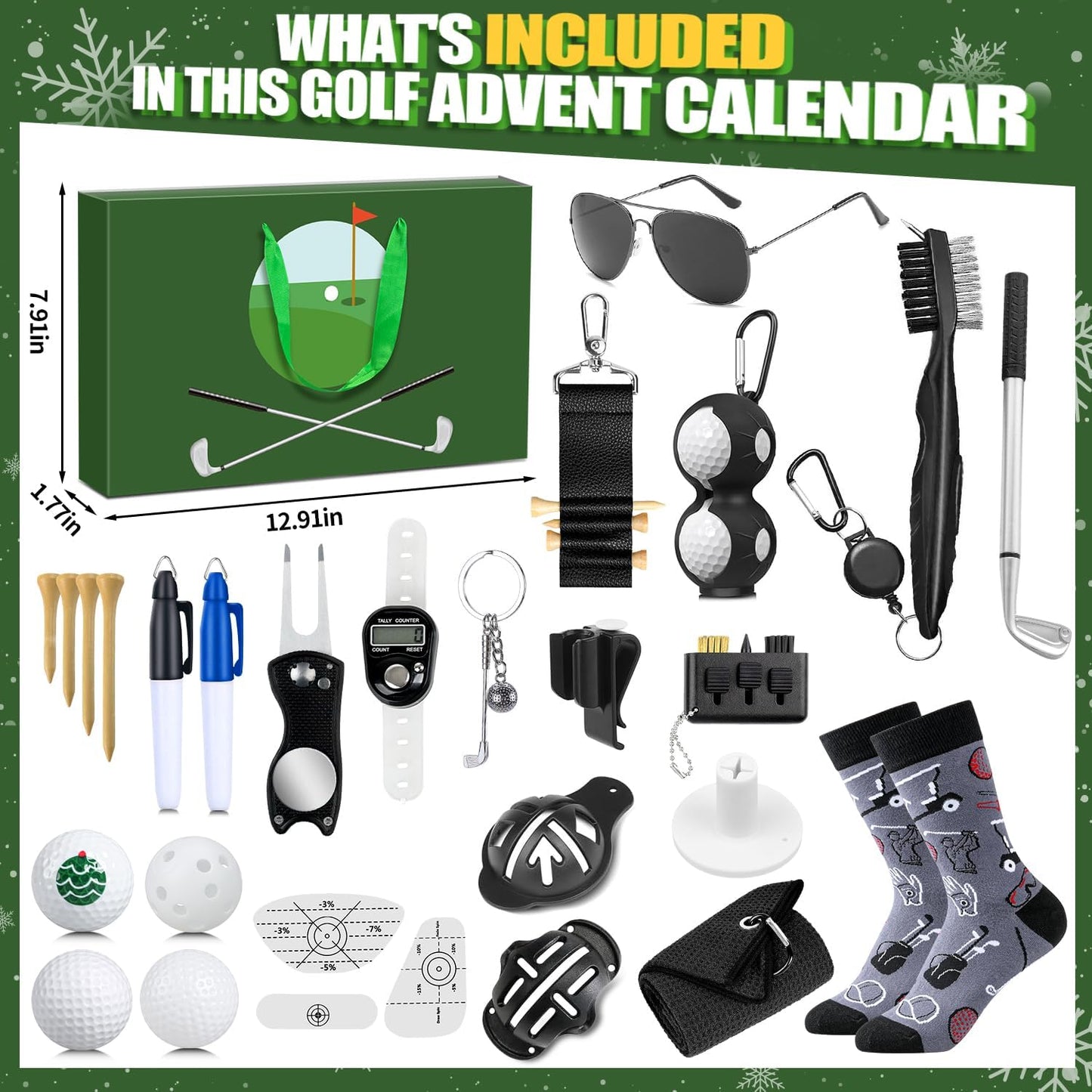 MOVINPE Golf Advent Calendar 2025 for Men Teen Boys