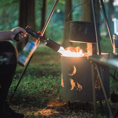 Powerful Propane Torch with One-Touch Max Fire Button & Safety Lock