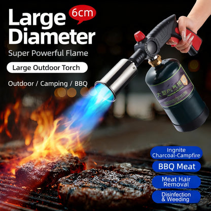 Powerful Propane Torch with One-Touch Max Fire Button & Safety Lock