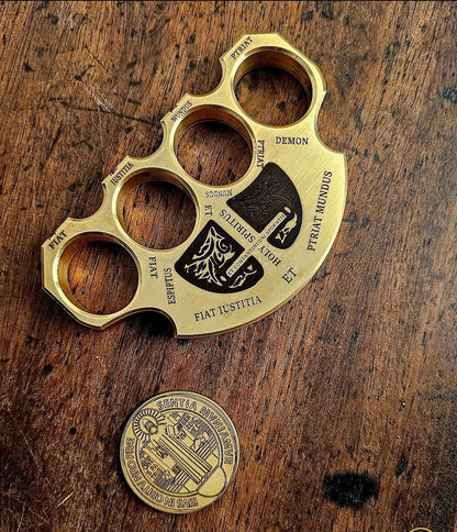 Large Collector's Edition Holy Spiritus Constantine Brass Knuckle Paper Weight