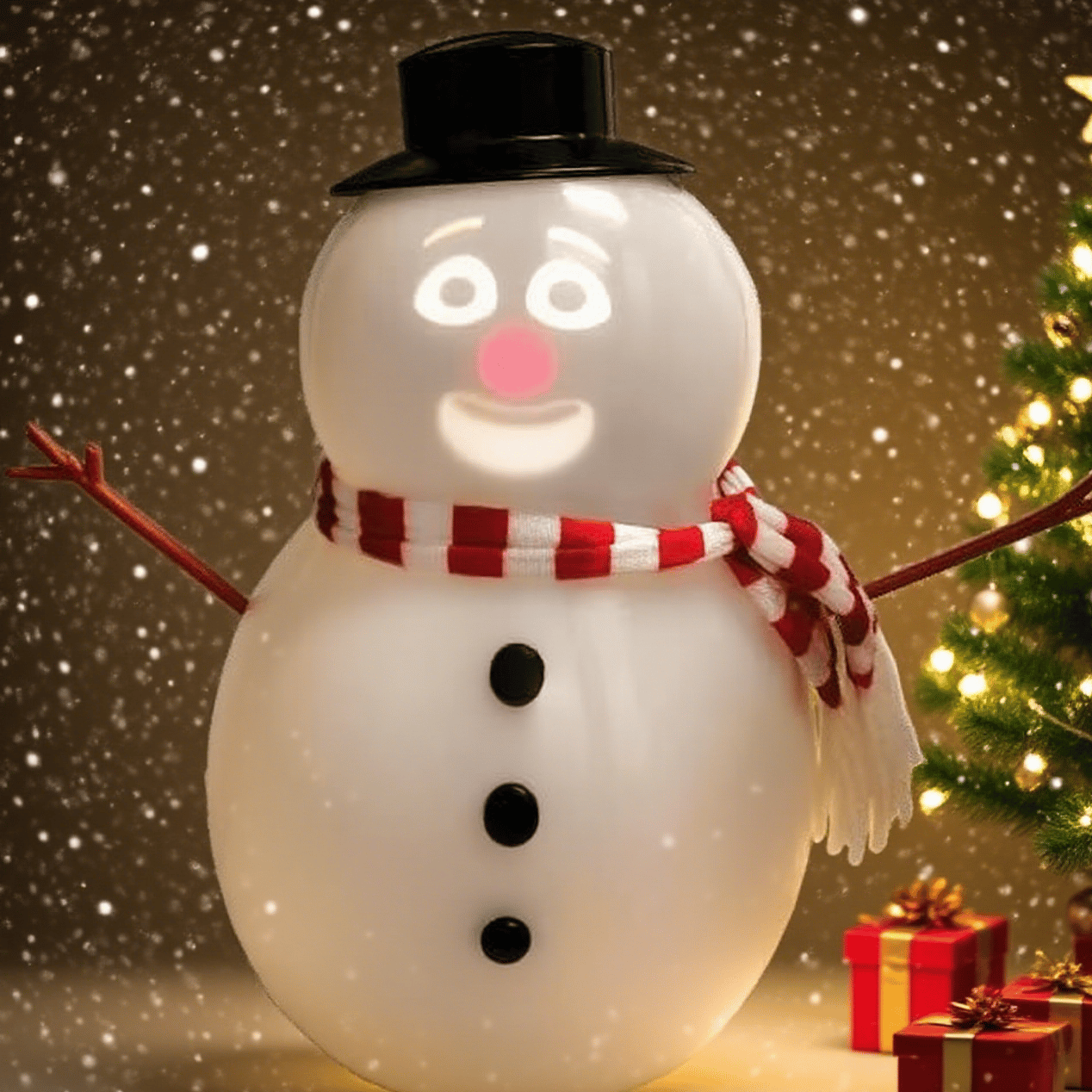 🎅Christmas Sale 49% Off ⛄️FrostByte (Mr. Chill) Talking Animated Blink Snowman with Built in Projector & Speaker Plug'n Play🎄