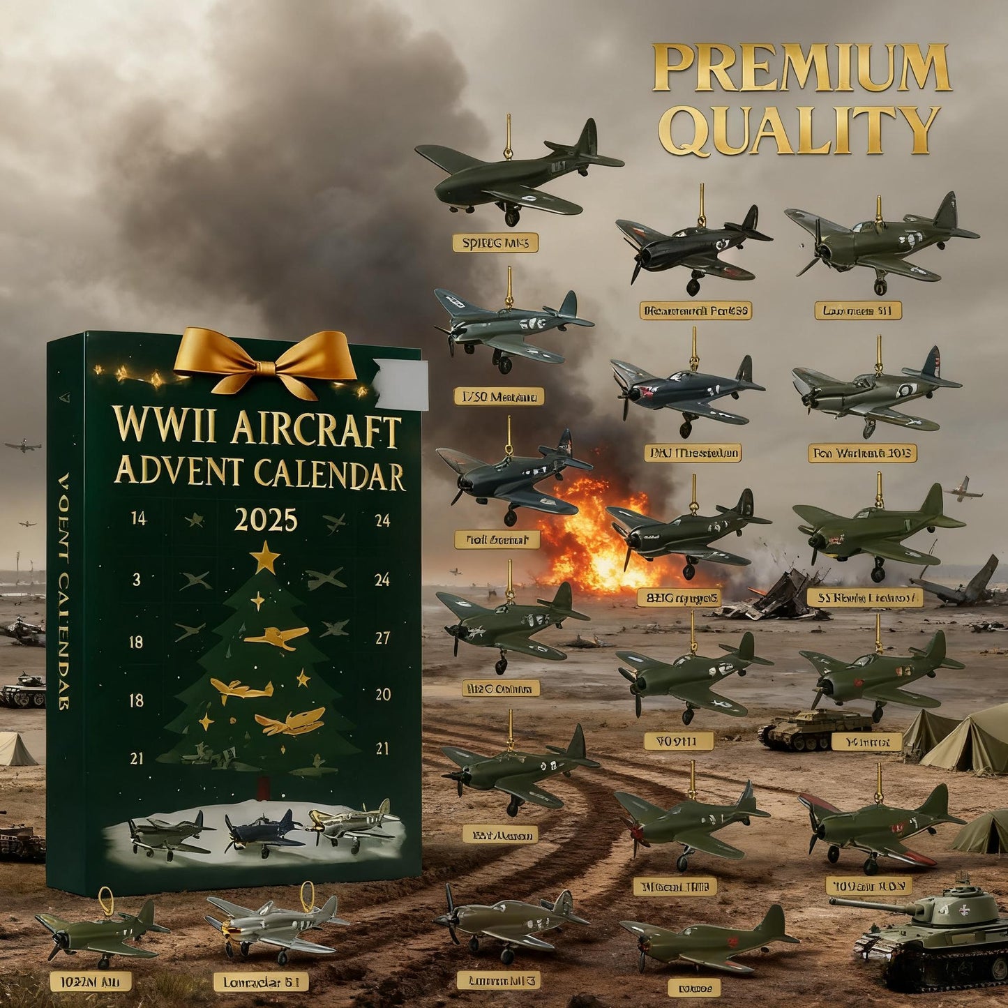 WWII Aircraft Advent Calendar 2025 – 24 Days of Iconic Warbirds