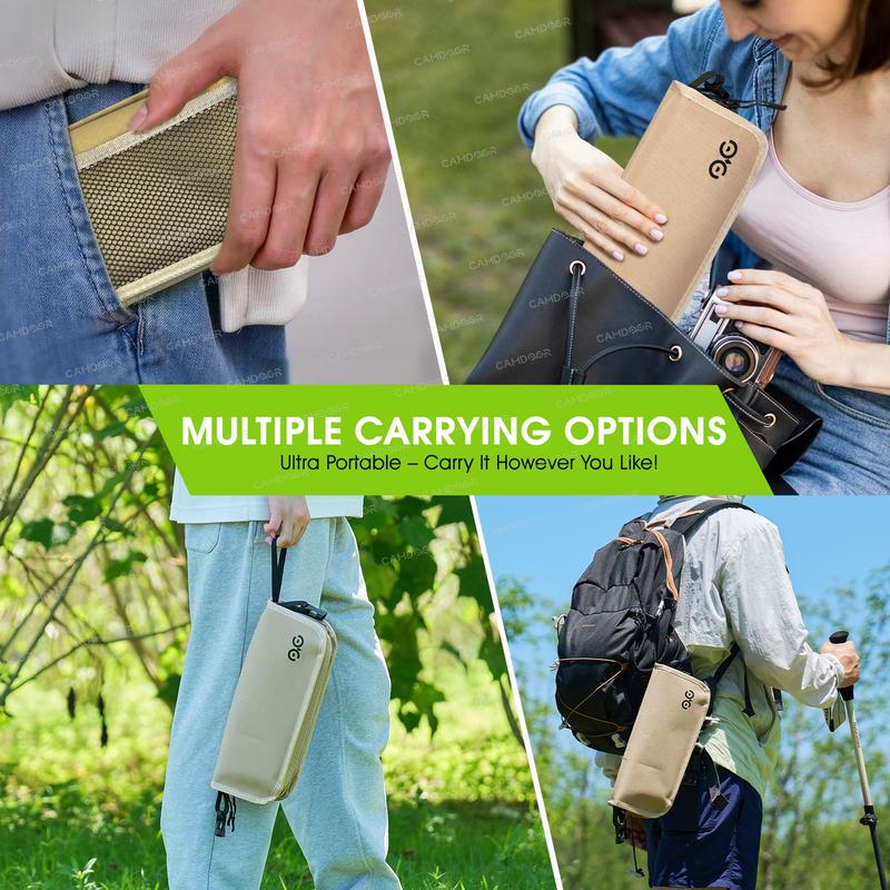 🔥LAST DAY 49% OFF🔥Camping Chairs, Upgraded Foldable Stool, 1.5 lbs ultra light, Max Load Capacity 500lbs