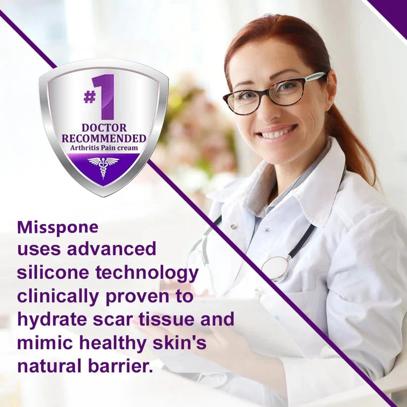 Mispone™ Face & Body Scar Gel – Clinically Proven Formula to Soften, Flatten & Fade Scars from Surgery, Acne, Burns, and Keloids