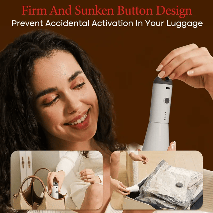 🏆Flash Sale⚡ 50K+ SOLD! Cordless Travel Vacuum Storage Compression Bag