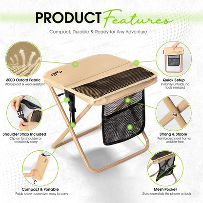 🔥LAST DAY 49% OFF🔥Camping Chairs, Upgraded Foldable Stool, 1.5 lbs ultra light, Max Load Capacity 500lbs