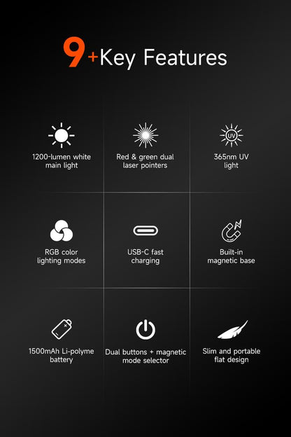 🔥Hot Sale 49% OFF -🔥MoonBox 3.0 EDC Flashlight🔦