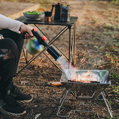 Powerful Propane Torch with One-Touch Max Fire Button & Safety Lock