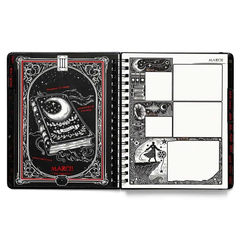 💥Limited Inventory Available! 📚🧙‍♀️Waiting for the Night 2026 Weekly Planner🧹HARDCOVER BOOK