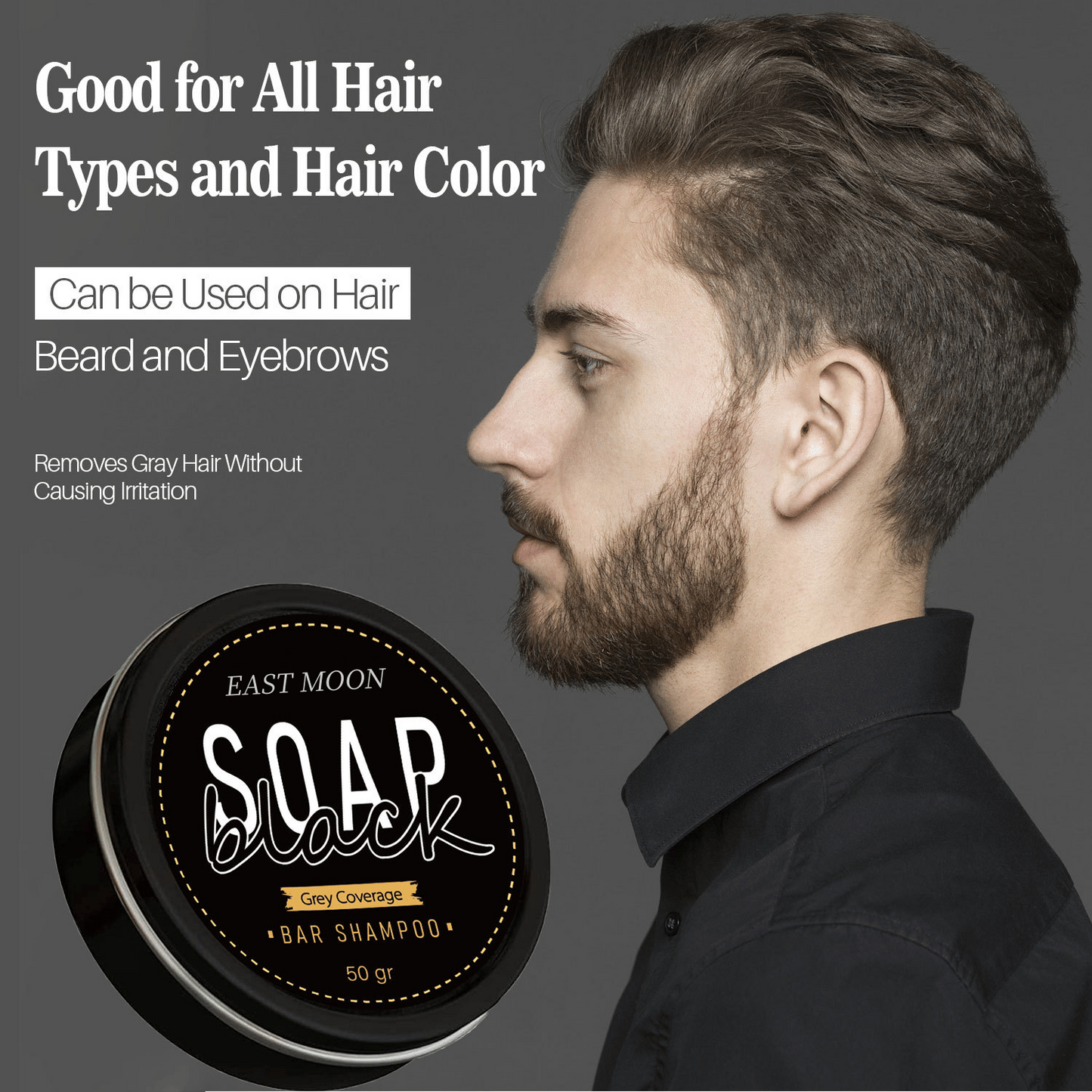 🎅Christmas Hot Sale🔥Natural Anti-Gray Hair Removal Soap